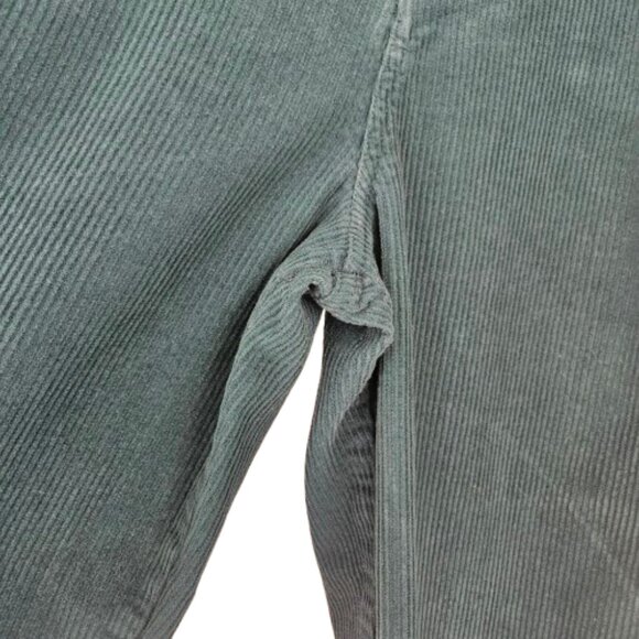 BDG Urban Outfitters  High and Wide 100% Cotton Green Corduroy Pants Sz 34 - Picture 9 of 14